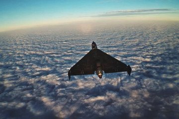 Russian jet-powered Shahed-238 (Geran-3) drone, captured on the camera of the Ukrainian Sting interceptor drone. (Source: Wild Hornets) Russian jet-powered Shahed-238 (Geran-3) drone, captured on the camera of the Ukrainian Sting interceptor drone. (Source: Wild Hornets)