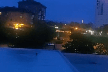 Exclusive Video: Russian Drone Directly Strikes Residential High-Rise in Kyiv