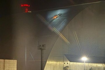 Russian Drone With a High-Explosive Warhead Hits Chornobyl’s Nuclear Reactor Shield