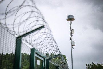Drone surveillance equipment installed on the eastern border (Photo: Estonian Ministry of the Interior)