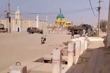 Russian mercenaries escape the Malian city of Kidal, April 2026. (Photo: open source)