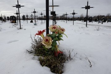Cemetery in Bucha. (Source: Getty Images) Cemetery in Bucha. (Source: Getty Images)