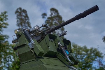 Illustrative image. Sky Sentinel automated anti-drone turret. (Source: UNITED24 Media)
