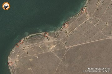 Russian Forces Prepare Crimea Coast for Broader Naval Drone Operations Location of boathouses for Russian uncrewed surface vessels in temporarily occupied Crimea. (Image: CyberBoroshno)
