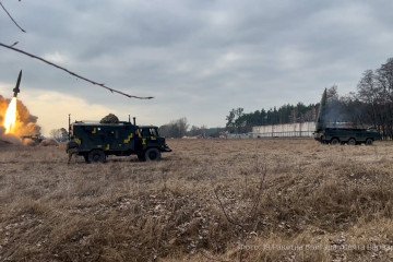 Launch of the Ukrainian “Tochka-U” missiles. (Source: 19th Missile Brigade)