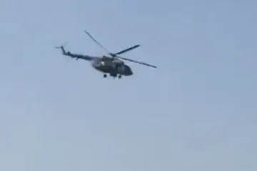 Russian Mi-8-type helicopter in flight shortly before being downed in Mali, April 2026. (Photo: Open source)