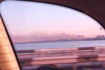 Smoke rises near Voronezh’s Northern Bridge following a reported drone attack on October 26, 2026. (Source: Supernova+) Smoke rises near Voronezh’s Northern Bridge following a reported drone attack on October 26, 2026. (Source: Supernova+)