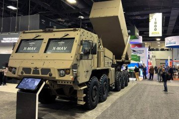 Oshkosh X-MAV Launcher Displayed at AUSA 2025 (Source: Army Recognition)