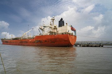 The Glen Cove tanker moored at Jawaharlal Nehru Port in Navi Mumbai, Maharashtra, India. (Source: Getty Images)