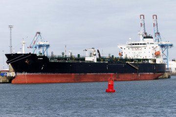 Oil tanker Ethera, part of the “shadow fleet,” northern Belgium, after it was boarded and seized by Belgium's special forces, on March 1, 2026. Illustrative photo. (Source: Getty Images)