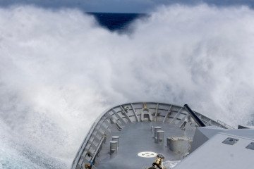 HMAS Toowoomba during its deployment to the South China Sea, February 13, 2026. (Source: Lieutenant Marcus Middleton/Royal Australian Navy)