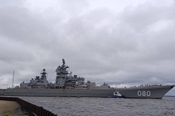 Admiral Nakhimov, a Project 1144 Orlan-class nuclear-powered missile cruiser of the Russian Navy, underway during sea trials. (Photo: Russian media) Admiral Nakhimov, a Project 1144 Orlan-class nuclear-powered missile cruiser of the Russian Navy, underway during sea trials. (Photo: Russian media)