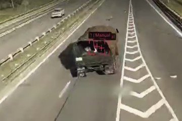 A Russian military truck is struck by a drone operated by the 3rd Separate Assault Brigade’s Unmanned Systems Battalion in occupied Luhansk region. (Source: 3rd Assault Brigade video) A Russian military truck is struck by a drone operated by the 3rd Separate Assault Brigade’s Unmanned Systems Battalion in occupied Luhansk region. (Source: 3rd Assault Brigade video)