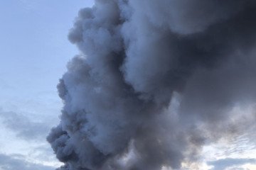 Thick black smoke rises from an Ozon warehouse near St. Petersburg following a reported drone strike on October 18, 2026. (Source: Exilenova+) Thick black smoke rises from an Ozon warehouse near St. Petersburg following a reported drone strike on October 18, 2026. (Source: Exilenova+)