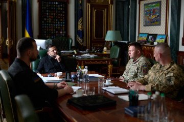 Ukrainian President Volodymyr Zelenskyy meets senior military commanders in Kyiv on July 20. (Source: Zelenskyy/Telegram) Ukrainian President Volodymyr Zelenskyy meets senior military commanders in Kyiv on July 20. (Source: Zelenskyy/Telegram)