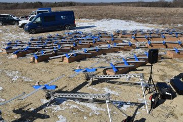 Illustrative image. Besomar interceptor drones are seen on February 21, 2025, in the Lviv region, Ukraine. (Source: Getty Images) Illustrative image. Besomar interceptor drones are seen on February 21, 2025, in the Lviv region, Ukraine. (Source: Getty Images)