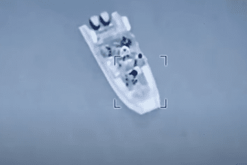 Ukraine Uses Laser-Guided Drone Strike to Sink Russian Patrol Boat in the Black Sea, Video Ukraine Uses Laser-Guided Drone Strike to Sink Russian Patrol Boat in the Black Sea, Video