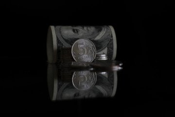 Russian rubles in Moscow, Russia, on April 21, 2020. Russian rubles in Moscow, Russia, on April 21, 2020.