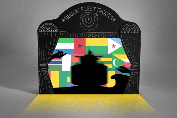Russia shadow fleet African flags Oil sanctions evasion Tanker registries
