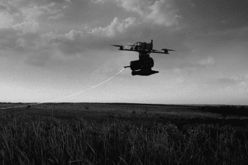 An illustration of a fiber-optic drone. Source: UNITED24 Media.