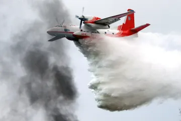 Ukrainian An-32P Firefighting Plane Joins Montenegro Wildfire Mission With UAE Backing