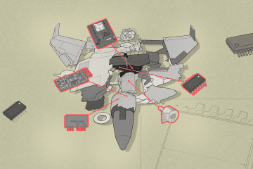 Russian drones Western components military technology security risk