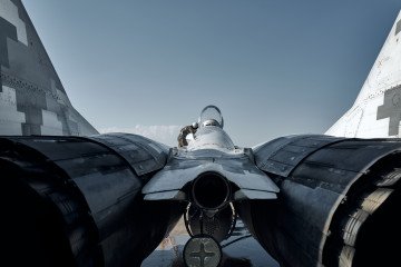 Ukrainian MiG-29 Strikes Russian Troops With French AASM-250 Bomb in New Archival Footage