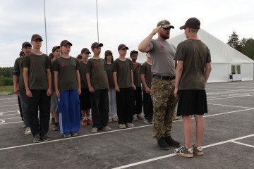 In Occupied Luhansk, Russia Uses “Sports Day” to Train Children for War