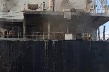 Marshall Islands-flagged vessel targeted in Russian drone attack (Source: Oleh Kiper/Telegram)