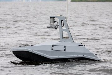 Russian unmanned surface vehicle during maritime testing. (Source: Russian media)