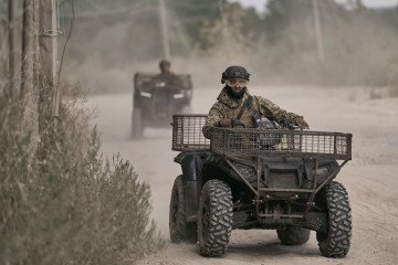 Ukrainian soldiers of the 47th Mechanized Brigade ride quad bikes in the Sumy region, August 28, 2026. (Source: Getty Images) Ukrainian soldiers of the 47th Mechanized Brigade ride quad bikes in the Sumy region, August 28, 2026. (Source: Getty Images)