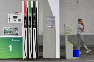 A view of a petrol station of Russia's oil company Tatneft in Moscow on June 16, 2026. (Source: Getty Images)