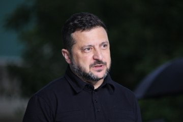 Ukraine Successfully Tests New Interceptor Against Jet-Powered Russian Drones President of Ukraine Volodymyr Zelenskyy. (Source: Getty Images)
