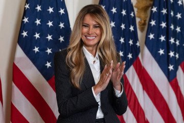 Melania Trump Facilitates Return of Fifth Group of Children Affected by Russia’s Invasion US first lady Melania Trump. (Source: Getty Images)