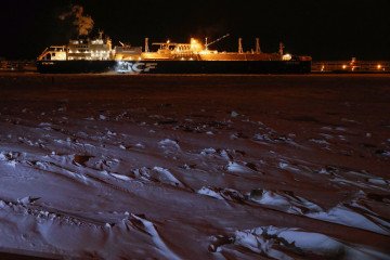 Russia's Christophe de Margerie Arctic LNG tanker at the port of Sabetta on the Yamal Peninsula, Russia. (Photo: Getty Images)