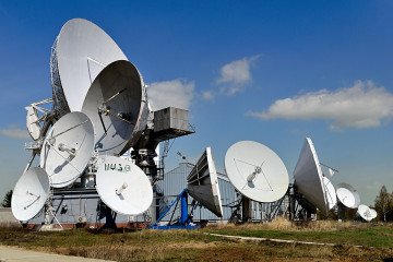 Antennas and satellite dishes in the Dubna Space Communications Center in Russia’s Moscow region. Antennas and satellite dishes in the Dubna Space Communications Center in Russia’s Moscow region.
