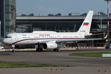 A Russian Tu-214PU airborne command aircraft. (Source: Wikimedia Commons) A Russian Tu-214PU airborne command aircraft. (Source: Wikimedia Commons)