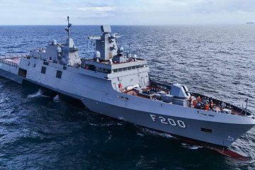 Lead Tamandaré-class frigate under construction. (Source: TKMS)