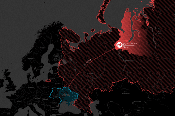 Distance from Ukraine to Yamalo-Nenets Autonomous Okrug.