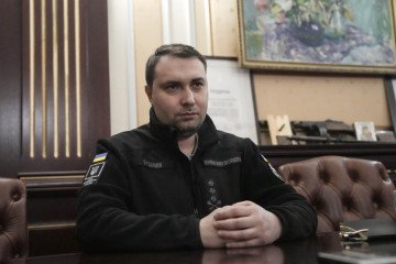 Kyrylo Budanov, head of the office of the president of Ukraine, during an interview at an undisclosed location in Ukraine, on Saturday, April 4, 2026. (Source: Getty Images)