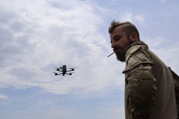 Ukrainian Marines Destroy Russian Grad Launcher in Precision Drone Strike, Video Ukrainian Marines Destroy Russian Grad Launcher in Precision Drone Strike, Video