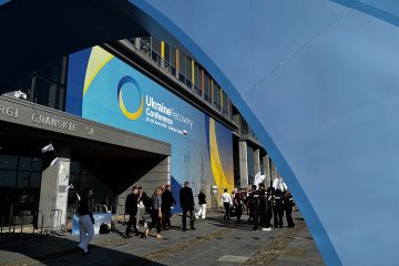 The 2026 Ukraine Recovery Conference which takes place at the AmberExpo convention center. (Source: Getty Images)