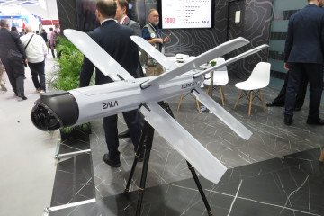 ZALA Lancet at the IDEX 2025 military exhibition. (Source: Wikimedia)