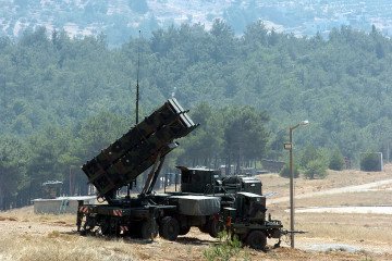 Patriot air defence system is seen on Türkiye’s south eastern province of Kahramanmaras on September 2, 2013. (Source: Getty Images)