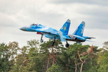 Ukrainian Air Force Confirms Loss of Su-27 Fighter Jet During Russian Drone Attack