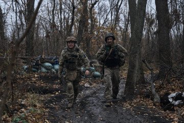 Ukrainian Soldiers in Luhansk Region
