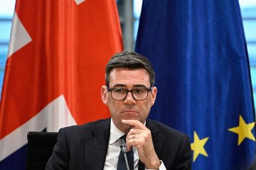 British Prime Minister Andy Burnham takes part in a Business forum at the Chancellery in Berlin on October 8, 2026. (Source: Getty Images) British Prime Minister Andy Burnham takes part in a Business forum at the Chancellery in Berlin on October 8, 2026. (Source: Getty Images)
