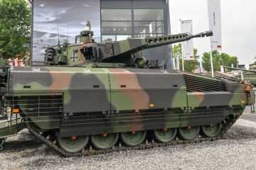 The Puma, a German infantry fighting vehicle (IFV) on display at the Eurosatory Defense and Security expo, on June 21, 2024, in Paris-Nord Villepinte exhibition center, Seine-Saint-Denis, France. (Source: Getty Images) The Puma, a German infantry fighting vehicle (IFV) on display at the Eurosatory Defense and Security expo, on June 21, 2024, in Paris-Nord Villepinte exhibition center, Seine-Saint-Denis, France. (Source: Getty Images)