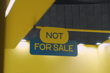 The “Not For Sale” sign inside Ukraine’s national pavilion—an installation originally showcased at EXPO 2025 in Osaka, Japan, symbolizing that human values cannot be bought or sold. (Source: United24)