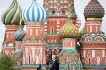 US Intelligence Warns Europe of Potential Russian "Hybrid" Attack Russian leader Vladimir Putin at Red Square in central Moscow. (Source: Getty Images)